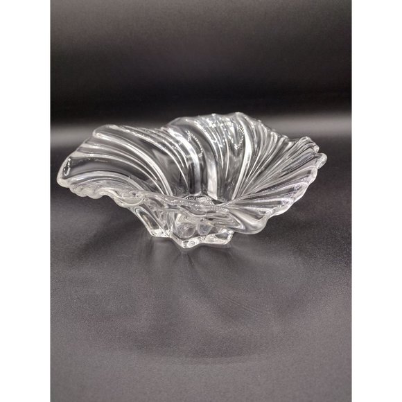 Vintage Centerpiece Bowl Crystal Mikasa Belle Epoque Germany 1980s Vintage 8 In - Picture 12 of 12